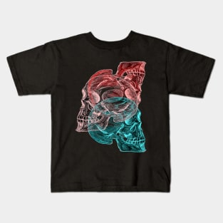 SKULL TRIO Kids T-Shirt